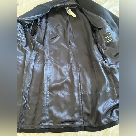 NWT J. Crew topcoat in navy cashmere blend size 40s (men’s medium) - Picture 10 of 13